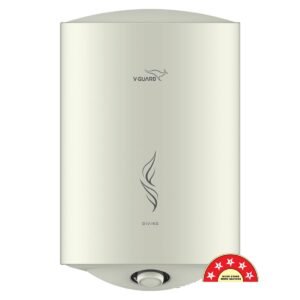 V-Guard Divino Geyser 15 Liter Wall Mount Water Heater For Home| BEE 5 Star Rating | Vitreous Enamel Tank Coating | Advanced Multi-Layered Safety | Suitable For Hard Water&High-Rise Buildings | White
