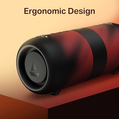 Boat 2025 Launch Stone 1200 Pro, 60W Boat Signature Sound, 76.2mm Drivers, TWS,7.5H Battery, Built-in Mic, Carry Strap,IPX6, Bluetooth Speaker, Wireless Speaker, Portable Speaker (Twilight Black)