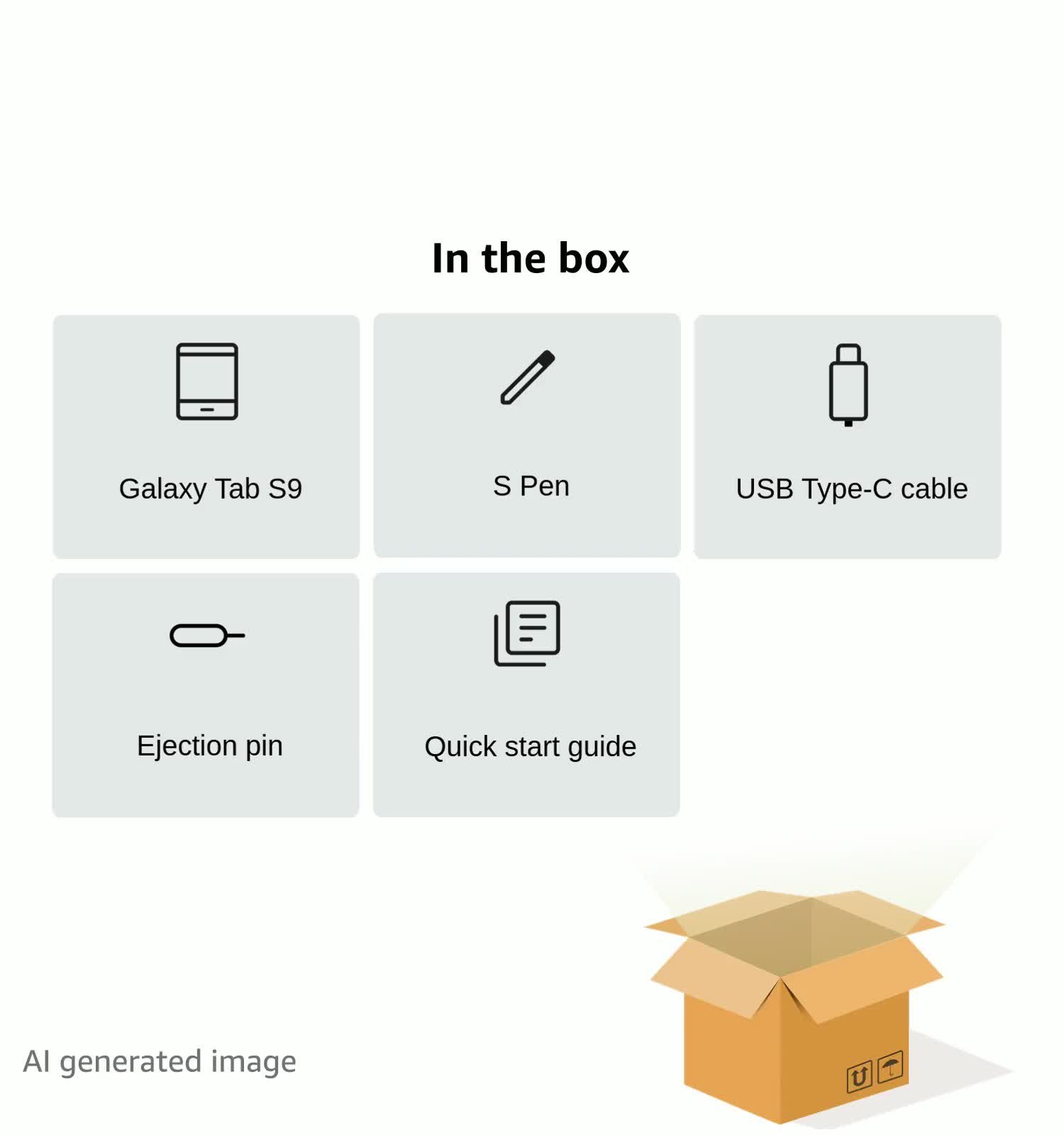 Samsung Galaxy Tab S9, S Pen in-Box, 27.81 cm (11 inch) Dynamic AMOLED 2X Display, RAM 8 GB, ROM 128 GB Expandable, Wi-Fi Tablet, Gray