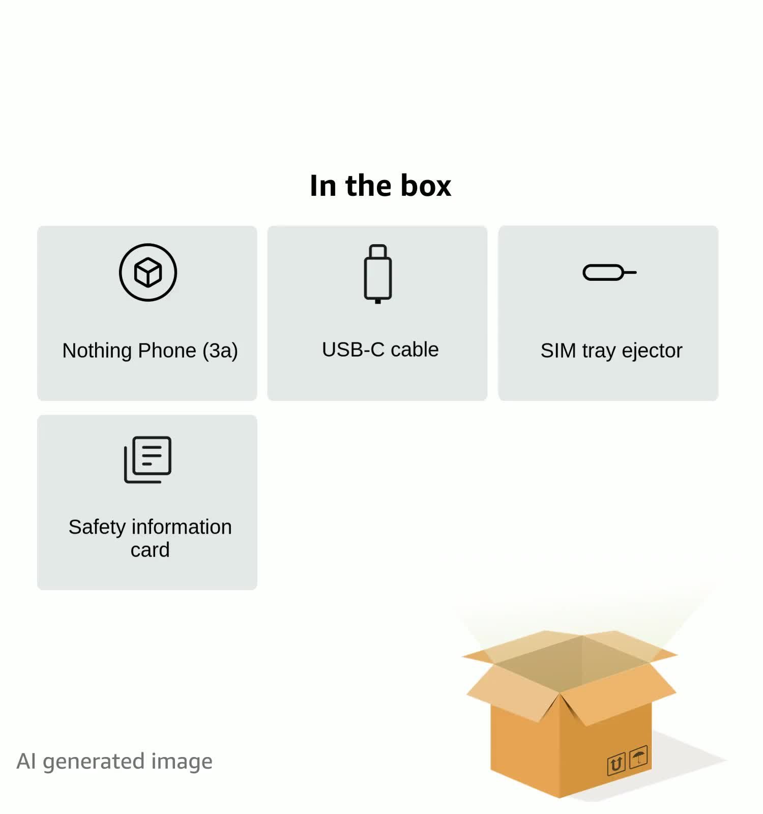 Nothing Phone (3a) 5G (8GB RAM + 128GB Storage) (White)