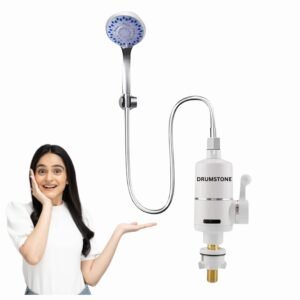 Drumstone (𝟏𝟎+𝟓 YEARS GUARANTEE) Tankless Electric Hot Water Heater Faucet 3000W Instant Heating Tap with LCD Display Energy-Efficient Rapid Heating for Kitchen & Bathroom Adjustable Temperature