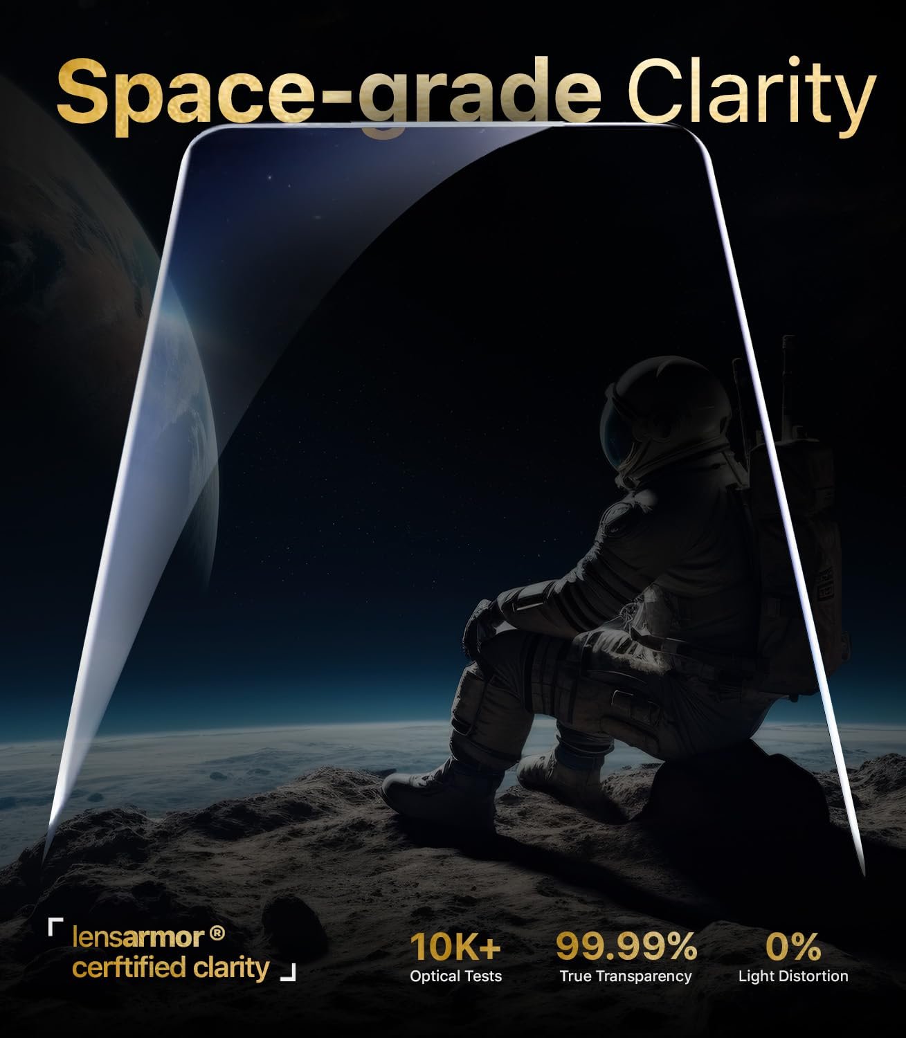 Lensarmor Samsung S24 / S25 Clear Borderless Tempered Glass – Premium Military Grade 9H+ Screen Protector for Galaxy S24 and S25 Series – Ultrasonic Fingerprint Compatible Edge-to-Edge HD Screen Guard