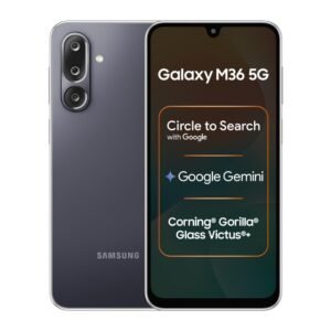Samsung Galaxy M36 5G (Velvet Black, 6 GB RAM, 128 GB Storage)| Circle to Search| Google Gemini| Corning Gorilla Glass Victus+| 7.7mm Slim| AI Enhanced 50 MP OIS Triple Camera| Unmatched Nightography