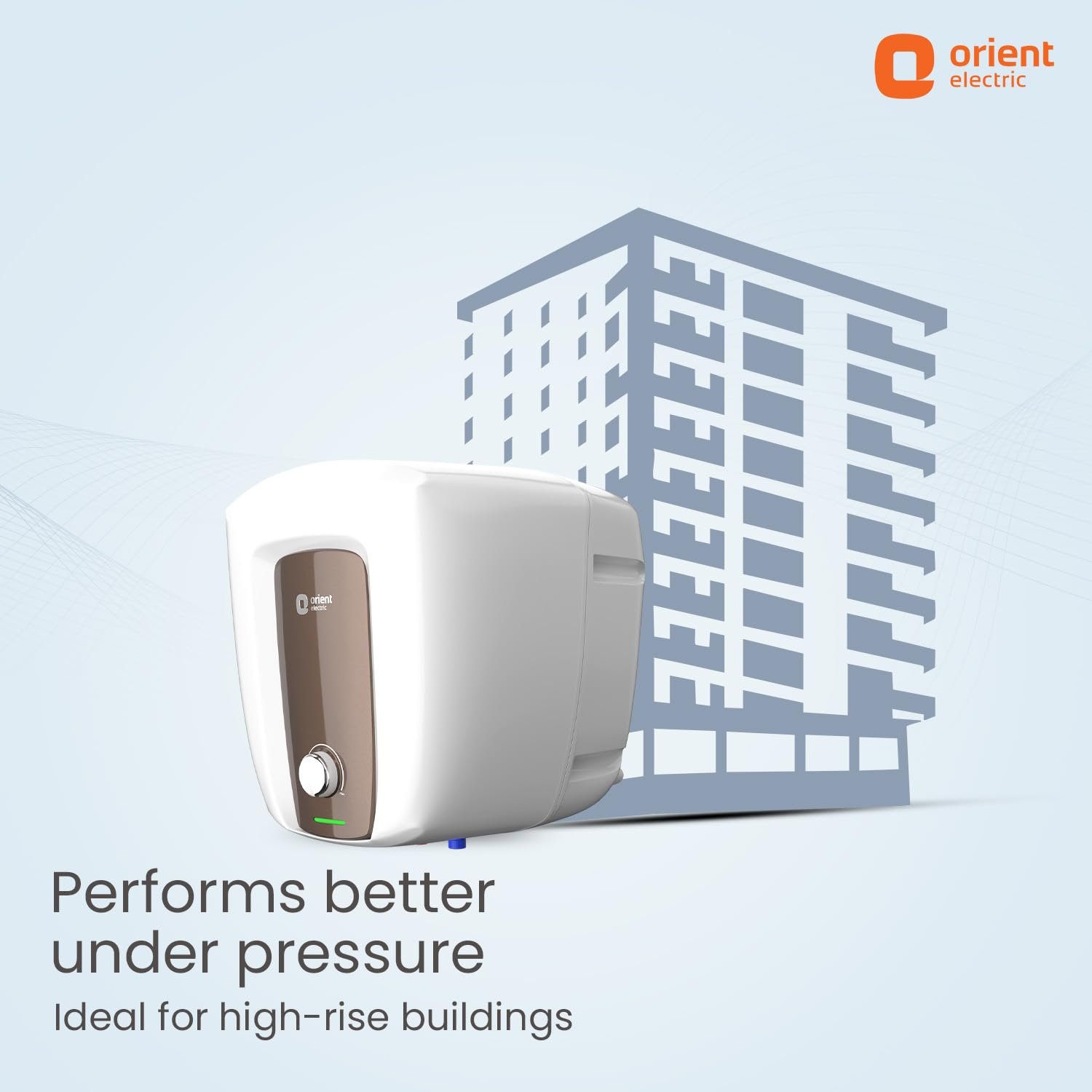 Orient Electric Aquator Edge Geyser|15L Storage Water Heater| Faster Heating with Whirlflow Technology| Ultra Diamond Glassline Tank | BEE 5-star rated | High Rise Compatible |5 years tank warranty