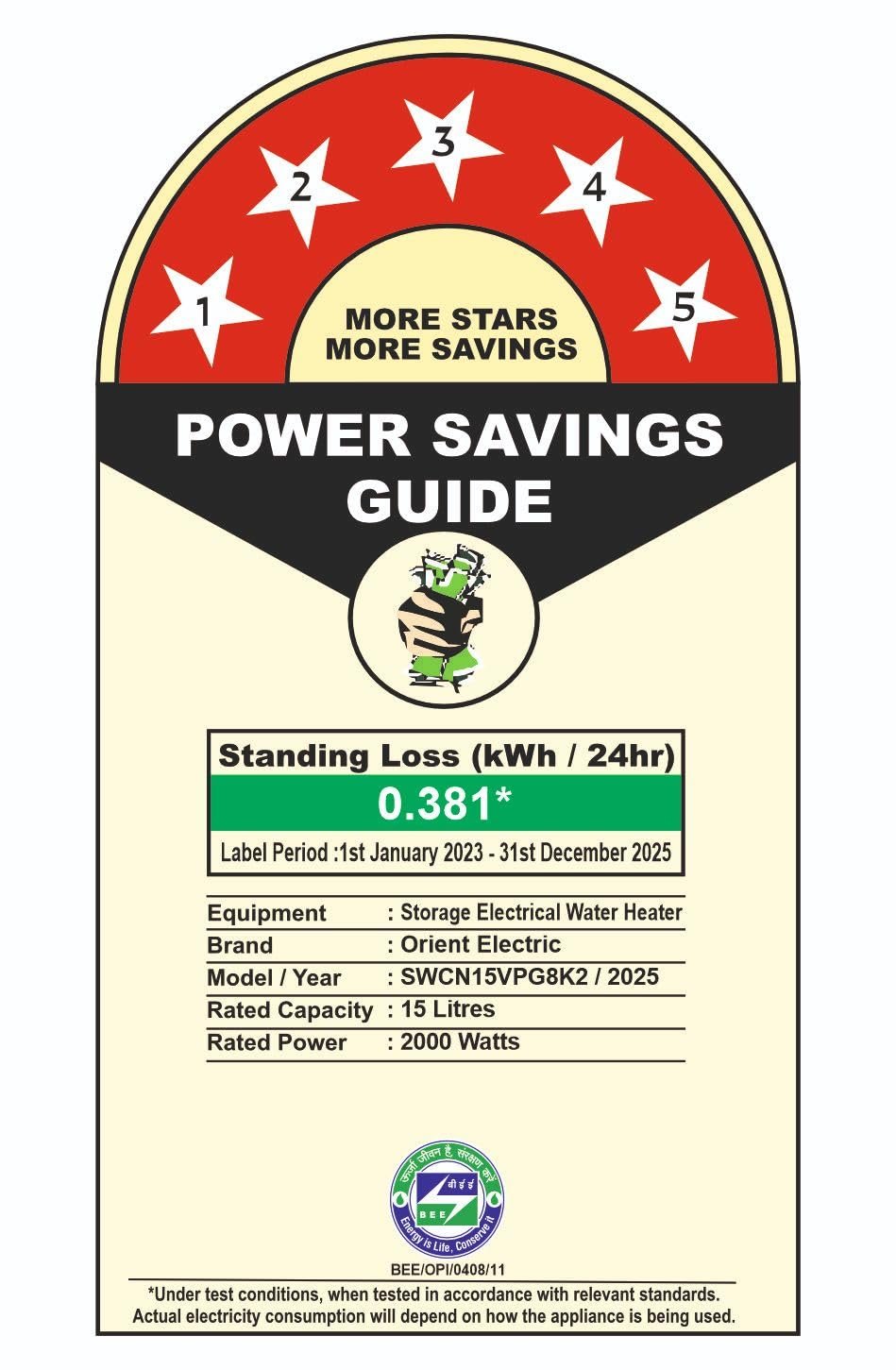 Orient Electric Aquator Edge Geyser|15L Storage Water Heater| Faster Heating with Whirlflow Technology| Ultra Diamond Glassline Tank | BEE 5-star rated | High Rise Compatible |5 years tank warranty