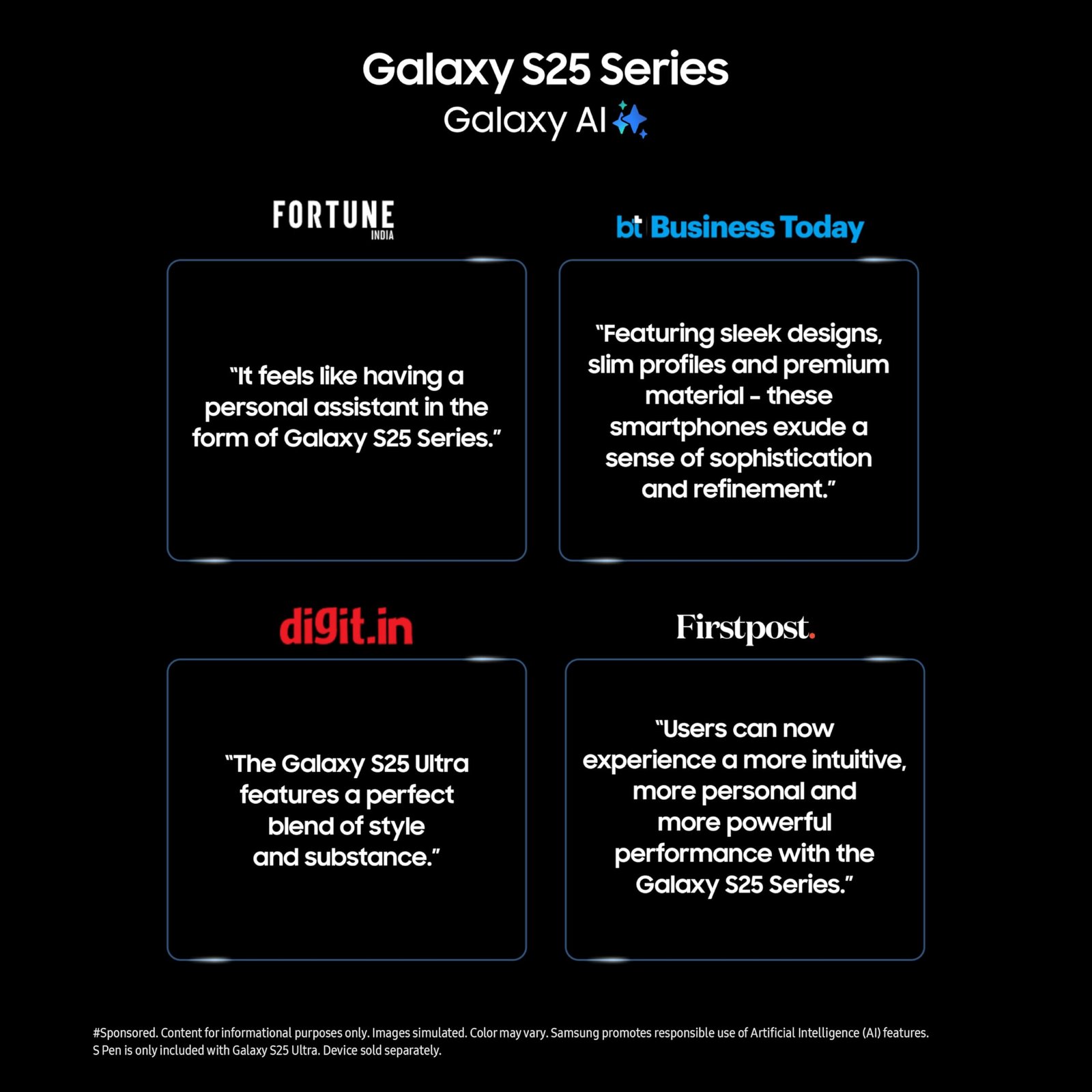 Samsung Galaxy S25 Ultra 5G Smartphone with Galaxy AI (Titanium Black, 12GB RAM, 256GB Storage), Titanium Frame, Snapdragon 8 Elite, 200 MP Camera with ProVisual Engine and 5000mAh Battery