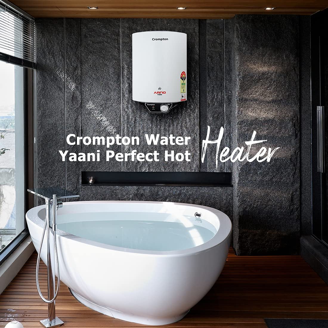 Crompton Arno Neo 10-L 5 Star Rated Storage Water Heater with Advanced 3 Level Safety National Energy Conservation Award Winner 2023