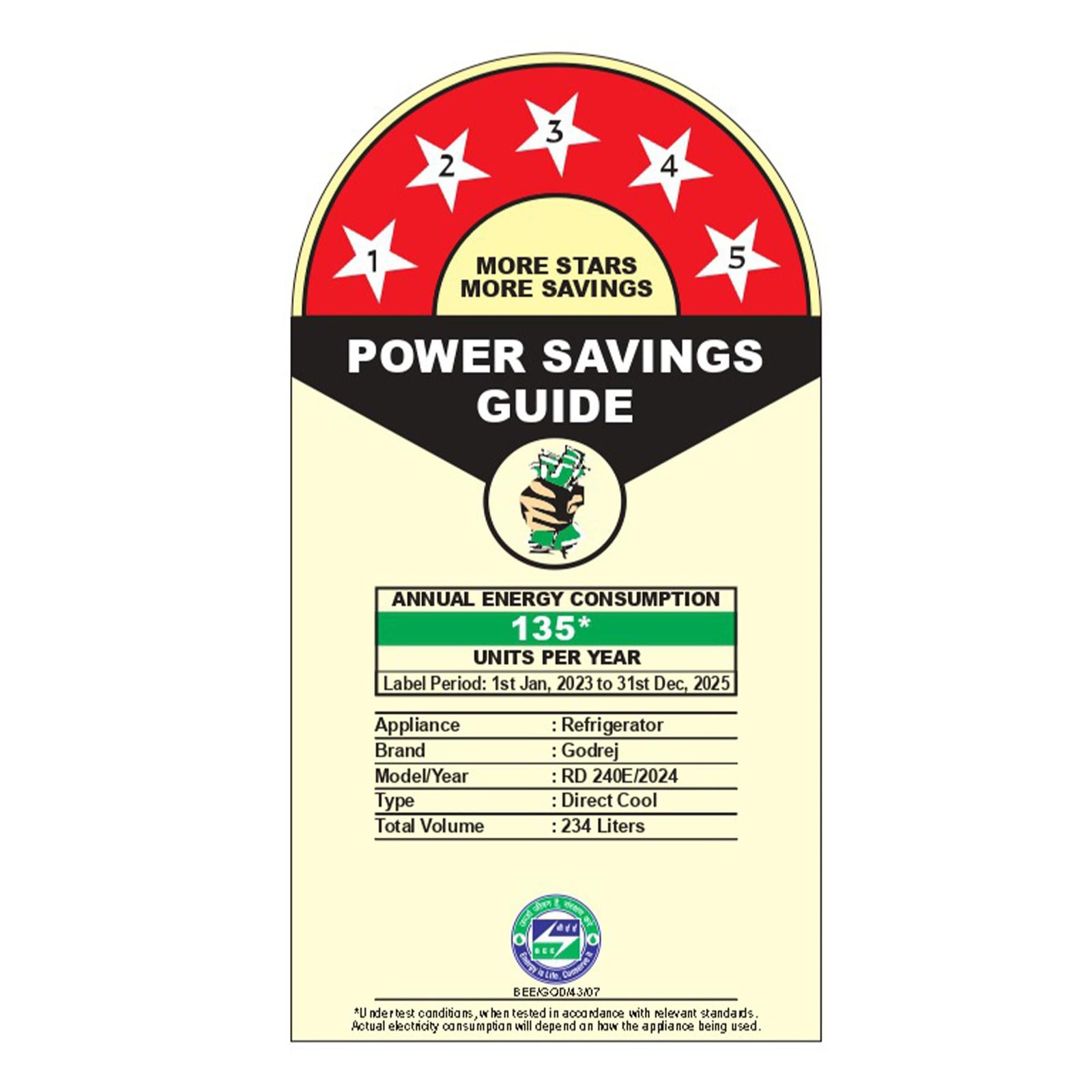 Godrej 202 L 5 Star | Advanced Inverter | Jumbo Vegetable Tray | Toughened Glass Shelves | Turbo Cooling Technology | Base Drawer Direct Cool Single Door Refrigerator (RD 210E TDI MN BL, Marine Blue)