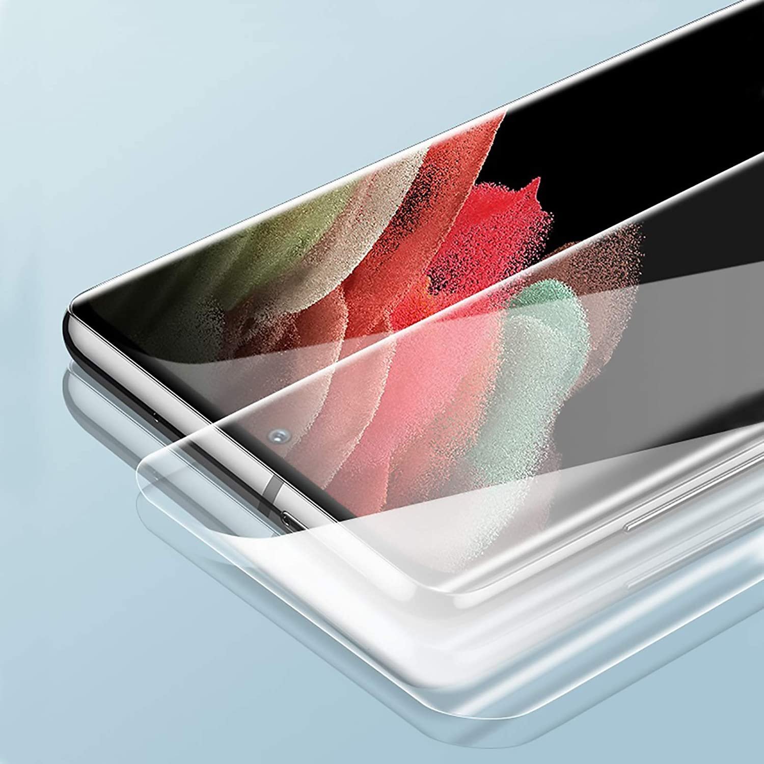 STP FEEL® UV Premium Tempered Glass Screen Protector Guard Compatible For VIvo V60e 5G (6.77 Inch, Pack of 1) Full Adhesive UV Curved Case Friendly HD Clarity with easy installation kit for Smartphone
