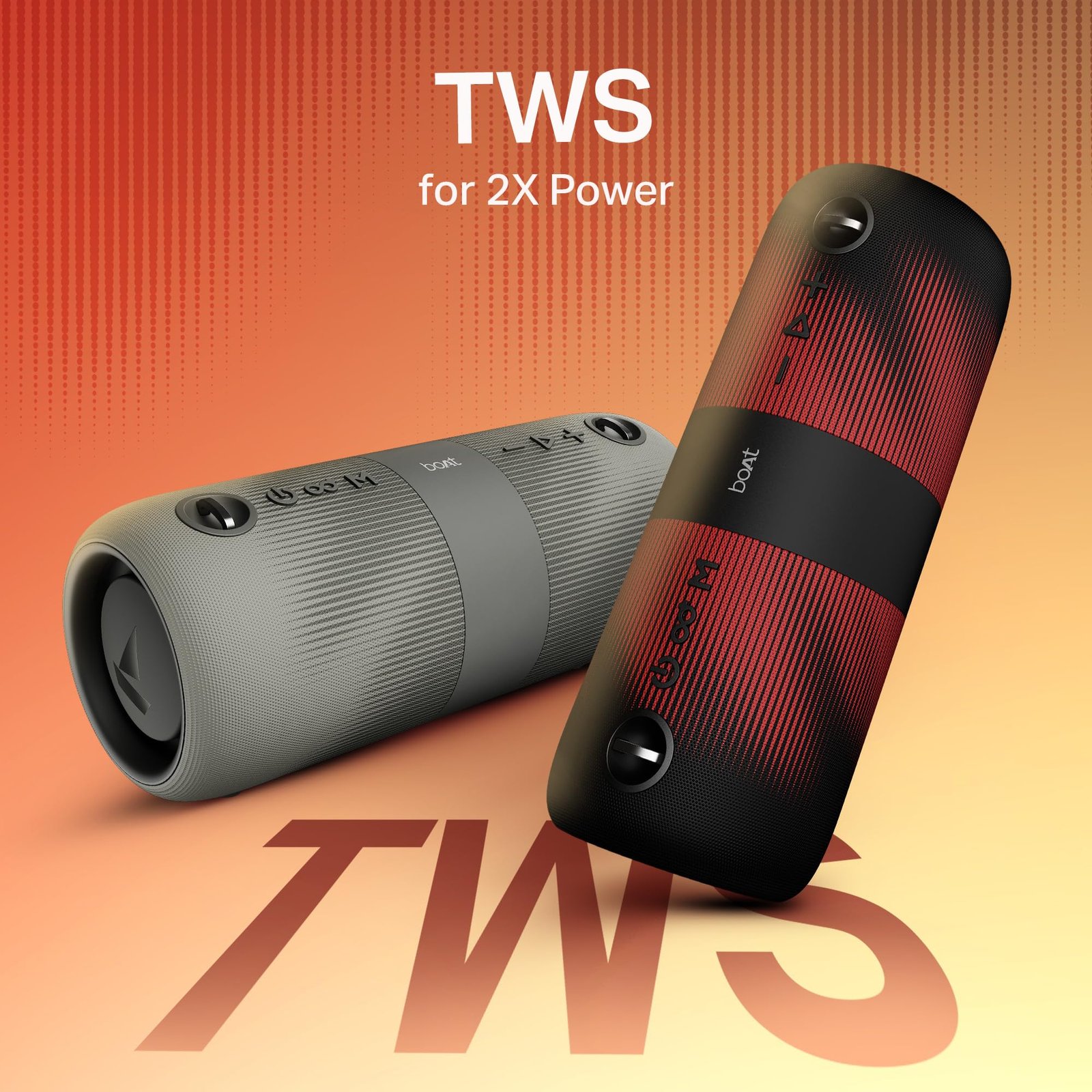 Boat 2025 Launch Stone 1200 Pro, 60W Boat Signature Sound, 76.2mm Drivers, TWS,7.5H Battery, Built-in Mic, Carry Strap,IPX6, Bluetooth Speaker, Wireless Speaker, Portable Speaker (Twilight Black)