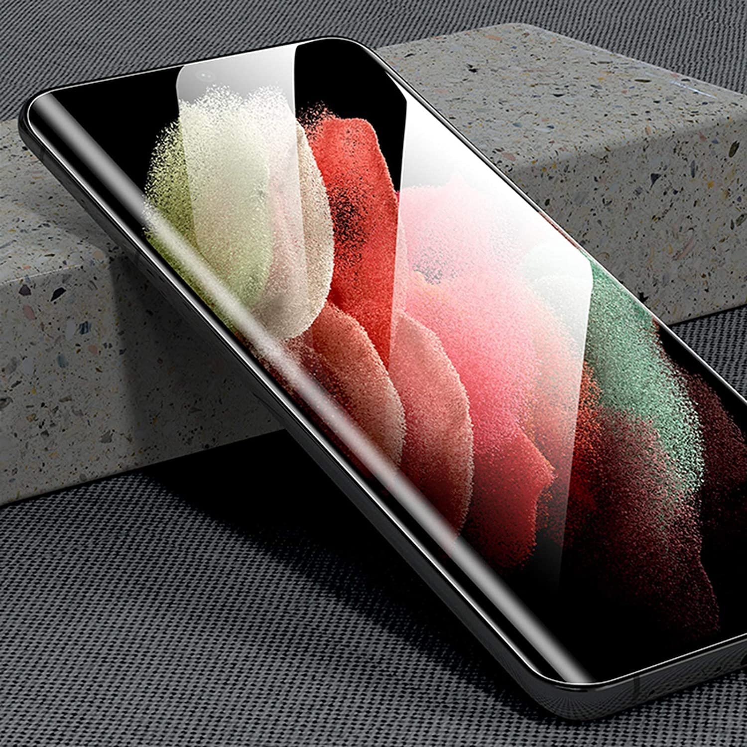 STP FEEL® UV Premium Tempered Glass Screen Protector Guard Compatible For VIvo V60e 5G (6.77 Inch, Pack of 1) Full Adhesive UV Curved Case Friendly HD Clarity with easy installation kit for Smartphone