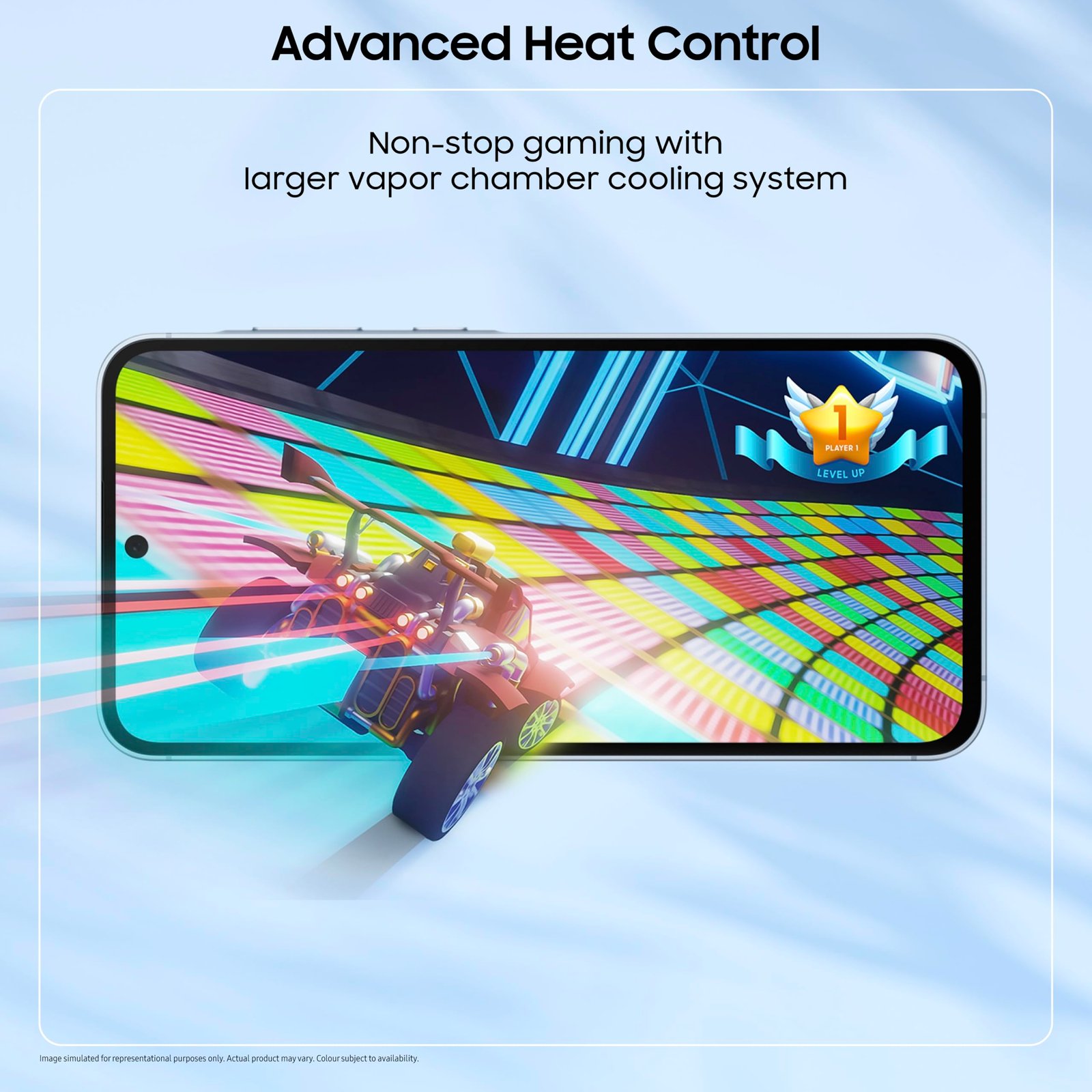 Samsung Galaxy A55 5G (Awesome Iceblue, 8GB RAM, 256GB Storage) | AI | Metal Frame | 50 MP Main Camera (OIS) | Super HDR Video| Nightography | IP67 | Corning Gorilla Glass Victus+ | sAMOLED Display